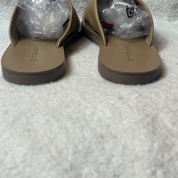 Everlane The Day Leather Crossover Sandals Light Brown Women Sz 6 Slip On Slide - Picture 4 of 10
